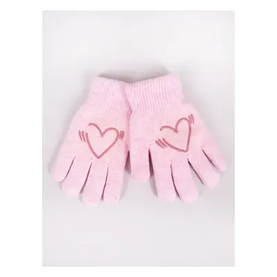 Yoclub Kids's Gloves RED-0200G-AA5A-003