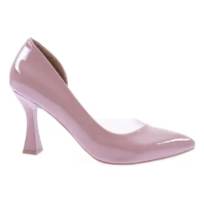 DGN 0653-22y Women's Pointed Toe, Low-cut, Side Transparent Long Heeled Shoes