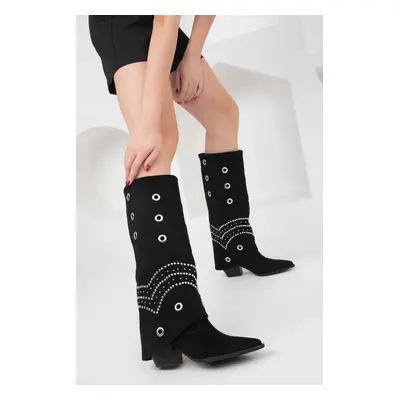 Soho Black Suede Women's Boots