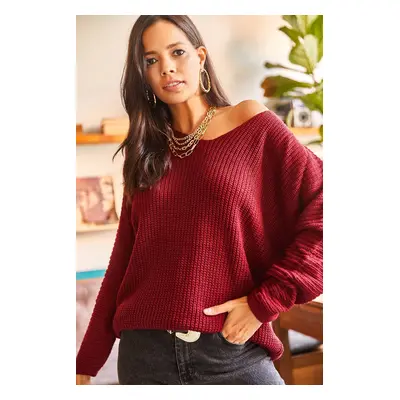 Olalook V-Neck Thessaloniki Knit Oversize Knitwear Sweater