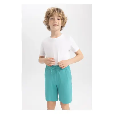 DEFACTO Boy's Pique Basic Bermuda Shorts