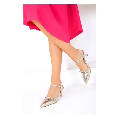 Soho Silver Women's Classic Heeled Shoes