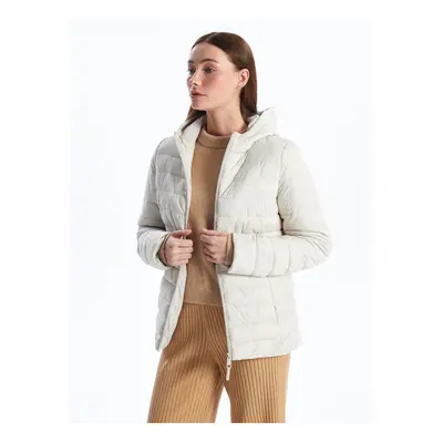 LC Waikiki Women's Hooded Plain Puffer Coat