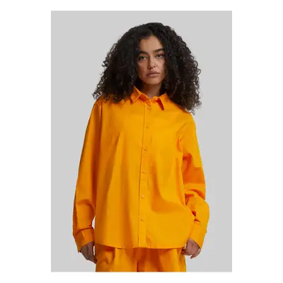 Dámská lněná košile oversized mango