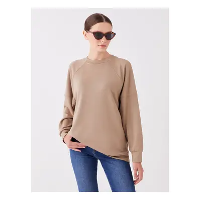 LC Waikiki Crew Neck Plain Long Sleeve Oversize Women's Sweatshirt