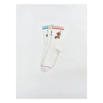 LC Waikiki Lcwk Powerpuff Girls Printed Women's Ankle Socks Pack