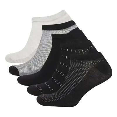 DEFACTO Men's 5-Pack Cotton Ankle Socks