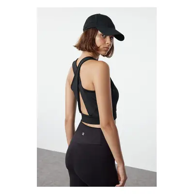 Trendyol Black Supportive/Shaping Back Detailed Knitted Sports Bra