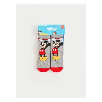 LC Waikiki Lcw Mickey Mouse Patterned Boys Ankle Socks 5-Pack