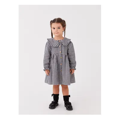 LC Waikiki Plaid Patterned Baby Collar Baby Girl Dress