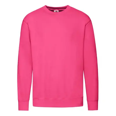 Pink Men's Sweatshirt Lightweight Set-in-Sweat Sweat Fruit of the Loom