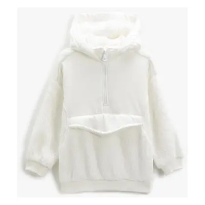 Koton Girls White Sweatshirt