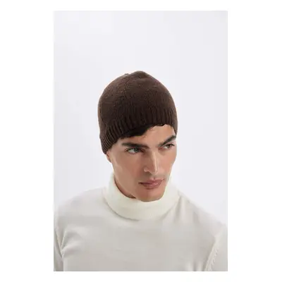 DEFACTO Men's Basic Plain Knitted Beret