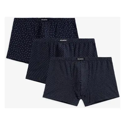 Pánské boxerky ATLANTIC 3Pack - tmavě modré