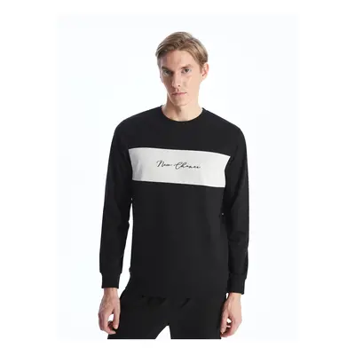 LC Waikiki Crew Neck Long Sleeve Printed Men's Sweatshirt