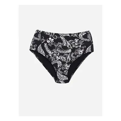 LC Waikiki LCW DREAM Black Printed Floral Women's Bikini Bottom