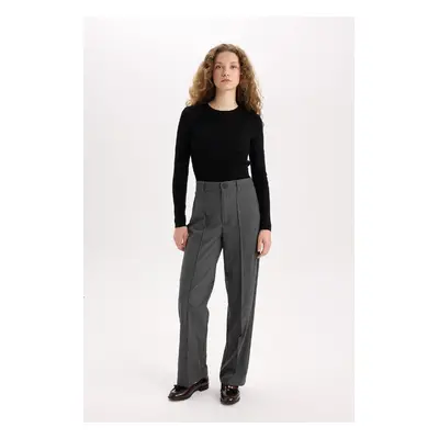 DEFACTO Wide Leg Normal Waist Wide Leg Standard Length Classic Trousers