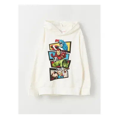 LC Waikiki Boys' Avengers Printed Long Sleeve Hoodie