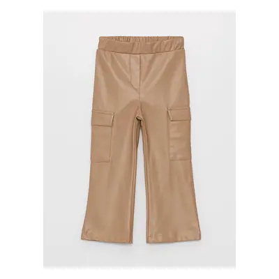 LC Waikiki LCW baby Leather Look Baby Girl Cargo Pants