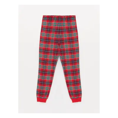 LC Waikiki Women's Elastic Waist Plaid Jogger Pajama Bottom