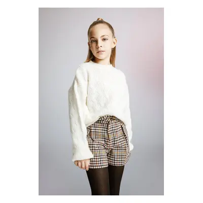 DEFACTO Girl's Crew Neck Sweater