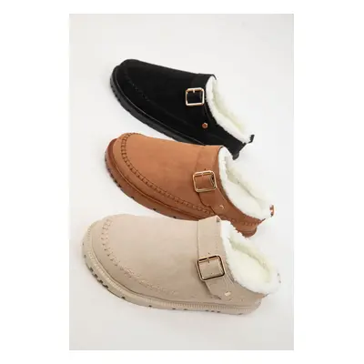 Soho Tan Suede Women's Slippers