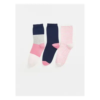 LC Waikiki 3-Pack of Lcw Patterned Women's Socks