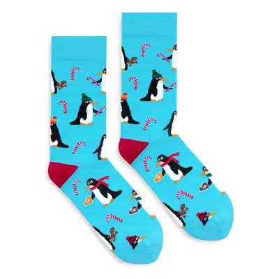 Banana Socks Unisex's Socks Classic X-Mas Penguins