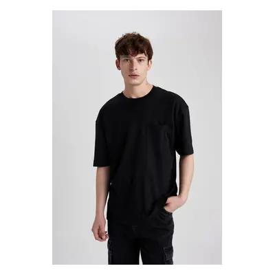 DEFACTO Oversize Fit Crew Neck Short Sleeve 100% Cotton Heavy Fabric Basic T-Shirt