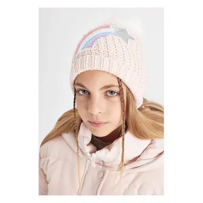 DEFACTO Girl Applique Knitted Beret