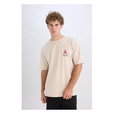 DEFACTO Boxy Fit Crew Neck Printed Short Sleeve T-Shirt