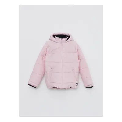 LC Waikiki Basic Girl's Puffer Coat with Hood