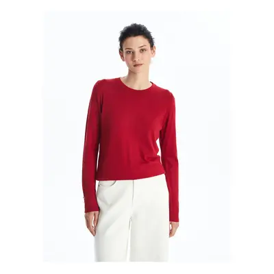 LC Waikiki Crew Neck Plain Long Sleeve Women's Knitwear Sweater