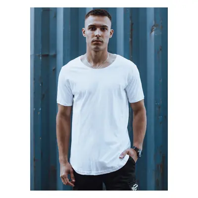 T-shirt męski basic biały Dstreet