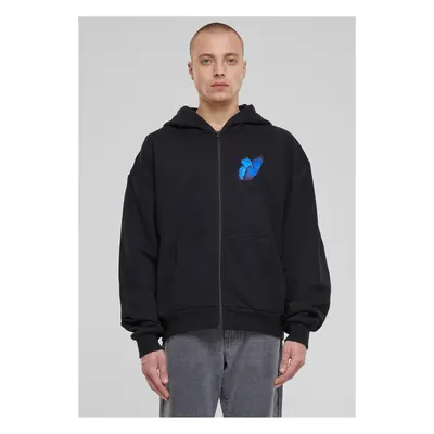 Le Papillon Heavy Oversize Zip Hoody černá