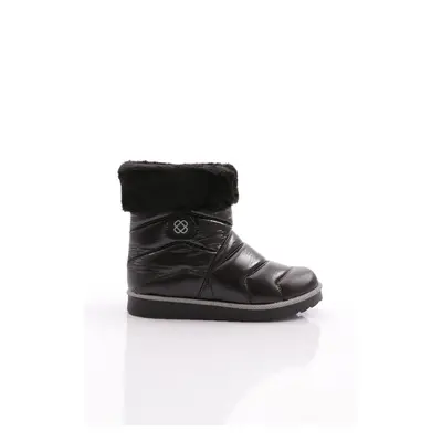 DGN Women's Ankle Fur Boots Black Gray