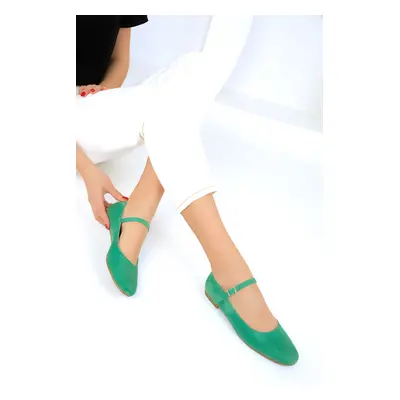 Soho Women's Green Suede Flats