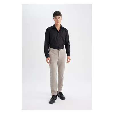 DEFACTO Jogger Pants Buttoned Basic Plain Pocket Straight Leg