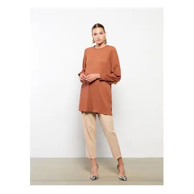 LC Waikiki Crew Neck Plain Long Sleeve Women's Tunic