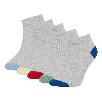 DEFACTO Boy's 5-Piece Cotton Booties Socks