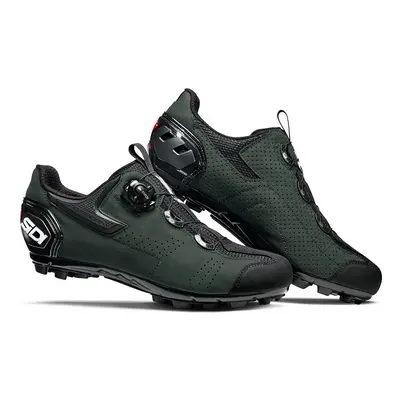 Cyklistické tretry Sidi Gravel Black Dark Green