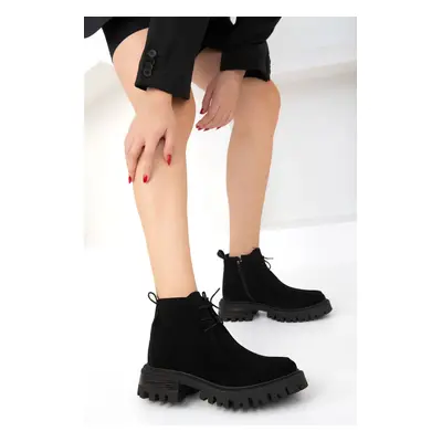 Soho Black Suede Women's Boots & Bootie