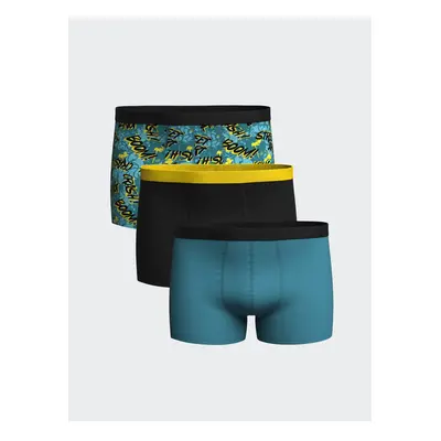 LC Waikiki Standard Mold Flexible Fabric Men's Boxer 3-Piece