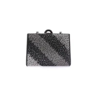 DGN 358-22y Women's Evening Dress Clutch Bag Diagonal Black