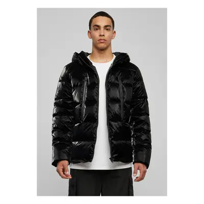 Žraločí kůže Puffer Jacket černá