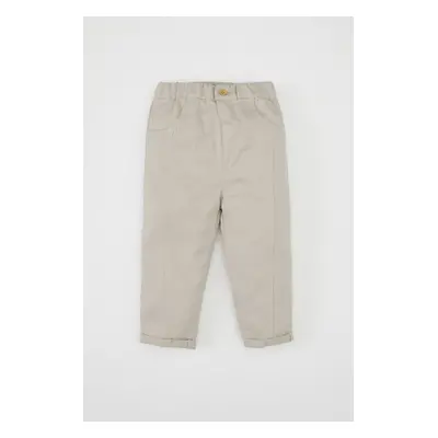 DEFACTO Baby Boy Elastic Waist Straight Leg Gabardine Trousers A8429a524wn