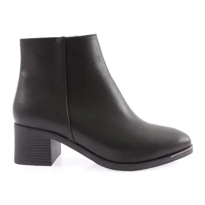 DGN Women's Flat Toe Zippered Heels Ankle Boots.