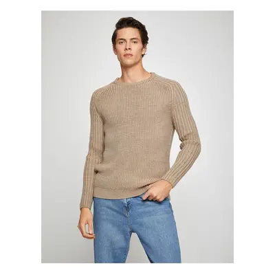 Koton Basic Knitwear Sweater Crew Neck Long Sleeve Slim Fit