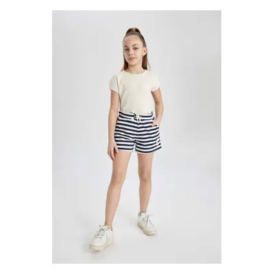 DEFACTO Girl's Striped Shorts