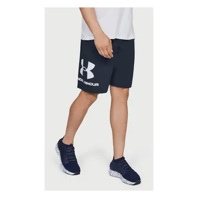 Pánské šortky Under Armour COTTON BIG LOGO SHORTS blue